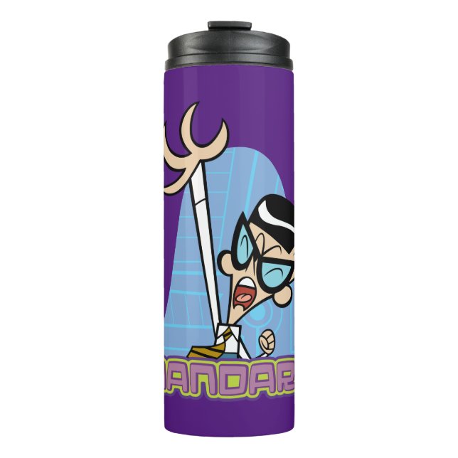 Mandark Character Name Graphic Thermal Tumbler (Front)