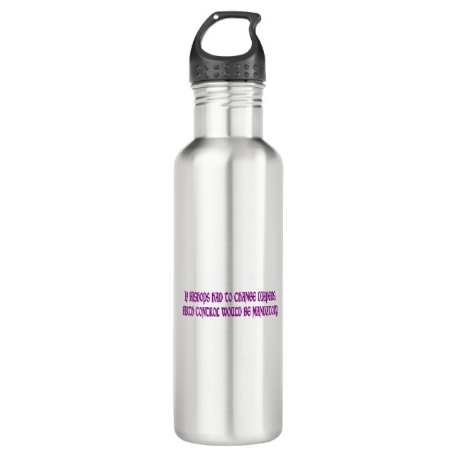 Mandatory Birth Control Bumper 710 Ml Water Bottle (Front)