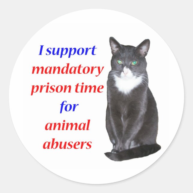 Mandatory Prison Time Classic Round Sticker (Front)