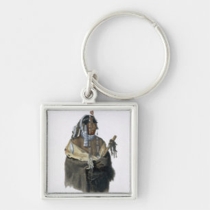 Mandeh-Pahchu, a Young Mandan Indian, plate 24 fro Keychain