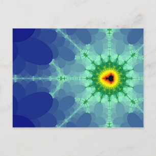 Mandel on a Lilly Pad Postcard