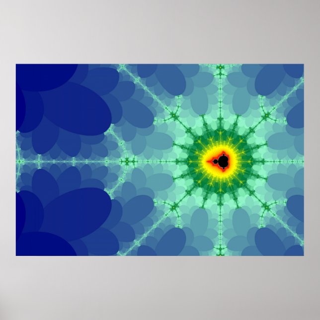 Mandel on a Lilly Pad Poster (Front)