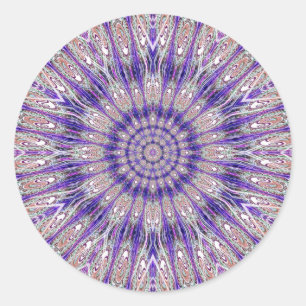 Mandela design classic round sticker