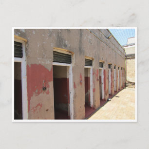 mandela prison cells postcard