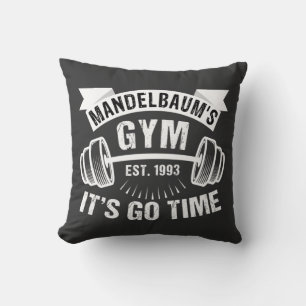 Mandelbaum’s Gym It’s Go Time Throw Pillow