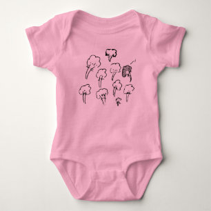 mandelbrocc set for baby bodysuit