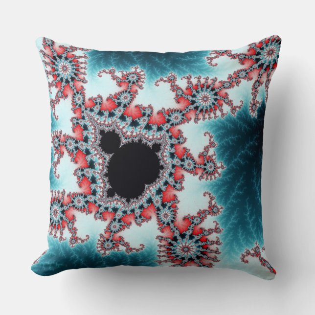 Mandelbrot 7 throw pillow (Front)