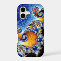 Mandelbrot Blue Double Spiral Fractal