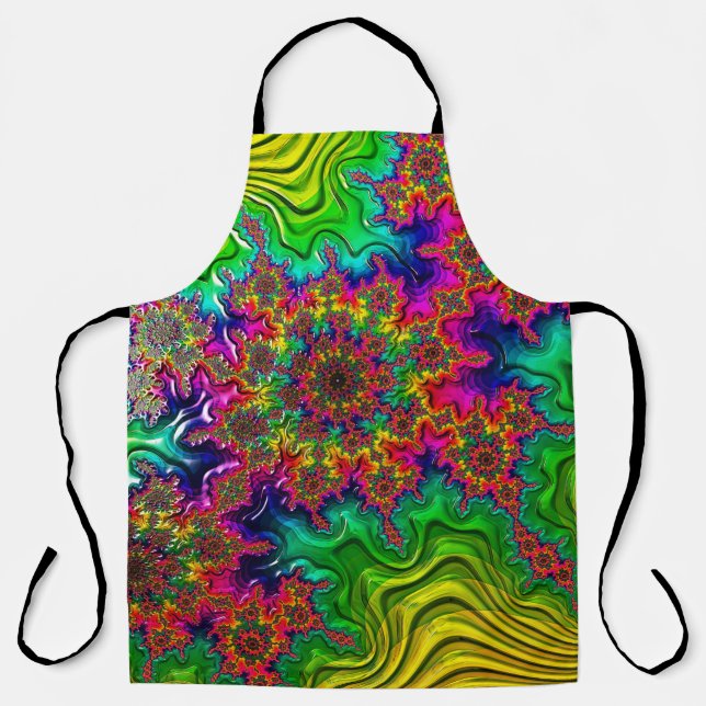 Mandelbrot Color Explosion Apron  (Front)