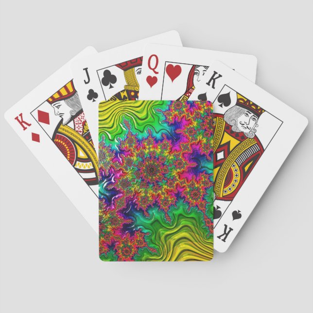 Mandelbrot Color Explosion Playing Cards (Back)