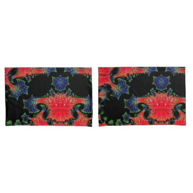 Mandelbrot Garden Pillow Cases (Front-Set)