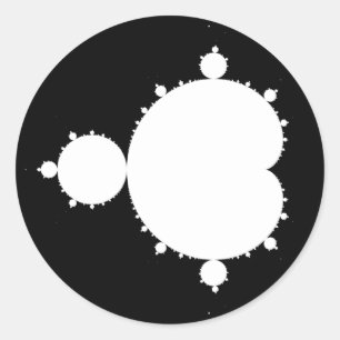 Mandelbrot Set 02 - Fractal Classic Round Sticker