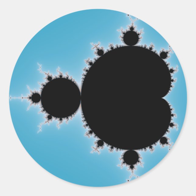 Mandelbrot Set 05 - Fractal Classic Round Sticker (Front)