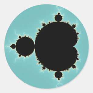 Mandelbrot Set 06 - Fractal Classic Round Sticker