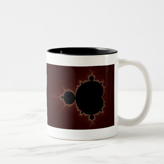 Mandelbrot Set 08 - Fractal Two-Tone Coffee Mug (Right)