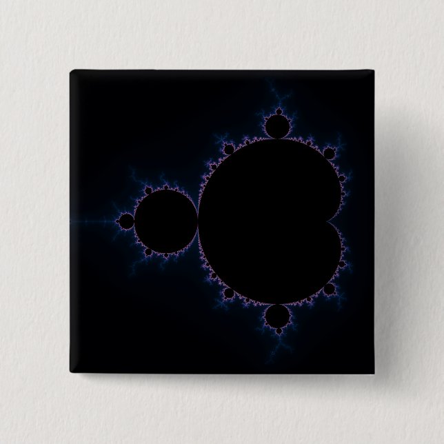 Mandelbrot Set 10 2 Inch Square Button (Front)