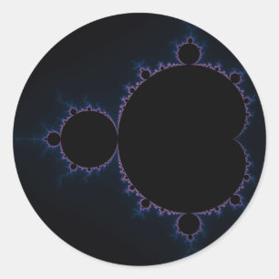Mandelbrot Set 10 Classic Round Sticker