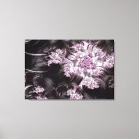 Mandelbrot Set Fractal Digital Art Pink & Black