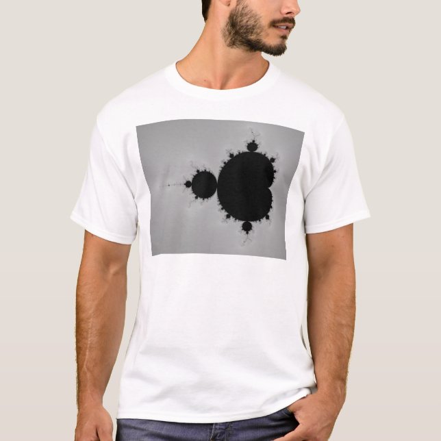 Mandelbrot Set Fractal Shape T-Shirt (Front)