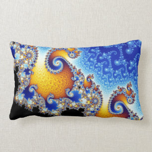Mandelbrot Set Satellite Double Spiral Fractal Lumbar Pillow