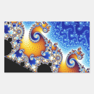 Mandelbrot Set Satellite Double Spiral Fractal Sticker