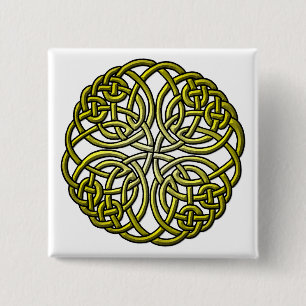 Mandella green 2 inch square button