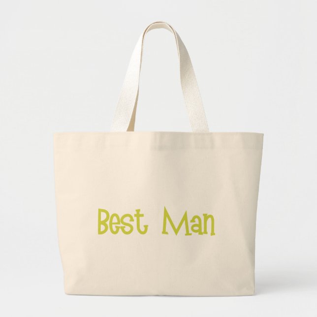 Mandi-BestMan-Ylw Large Tote Bag (Front)