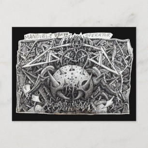 Mandible Death Operator, by Brian Benson Postcard