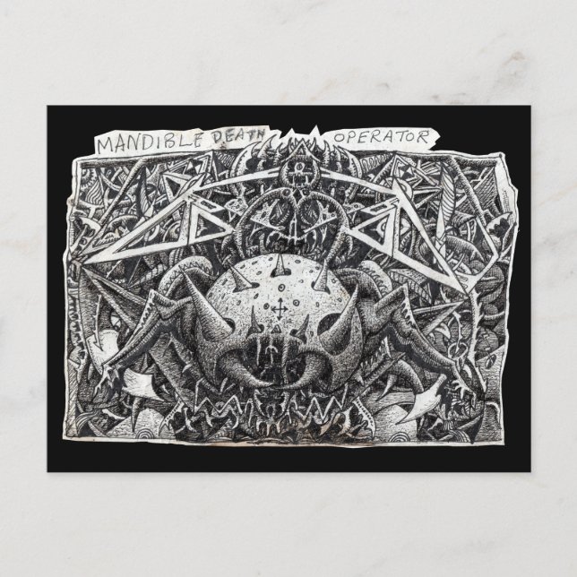 Mandible Death Operator, by Brian Benson Postcard (Front)