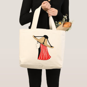 Mandil w Chachiya: Symbols of Jebala Identity Large Tote Bag