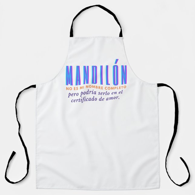 mandilon quote apron (Front)