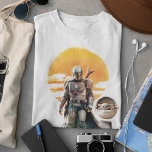 Mando and The Child | Sunset Walk T-Shirt<br><div class="desc">Mando and The Child | Sunset Walk. This mischievous little guy is capturing the hearts of everyone who meets him,  in this world and beyond.</div>