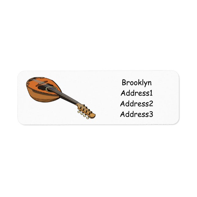 Mandolin cartoon illustration (Front)