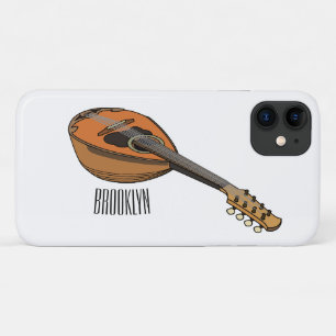 Mandolin cartoon illustration iPhone 11 case