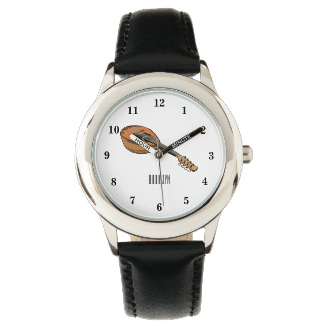 Mandolin cartoon illustration watch (Front)