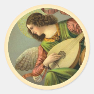 mandolin classic round sticker
