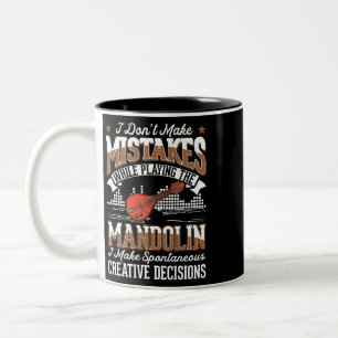 Mandolin Creative Decisions Mandolinist 4 Two-Tone Coffee Mug