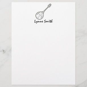 Mandolin "Drawing" Personalized