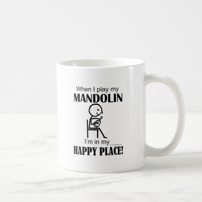 Mandolin Happy Place Coffee Mug (Right)