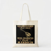 Mandolin Lover Mens Some Play Bingo Real Grandpas