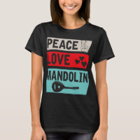 Mandolin Lover Peace Love Mandolin Bluegrass Music