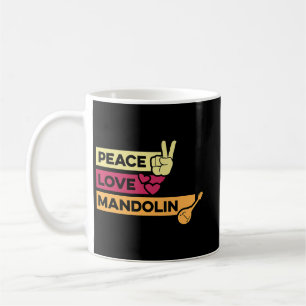 Mandolin Lover Peace Love Mandolin Maestro Coffee Mug