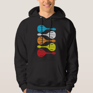 Mandolin Lover Retro Mandolin Player Vintage Lute Hoodie