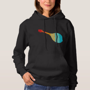 Mandolin Lover Silhouette Retro Vintage Style 70s Hoodie