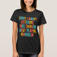 Mandolin Lover Thinking About Playing Mandolin Fun