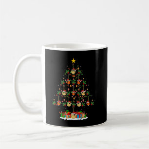 Mandolin Lover Xmas Tree Lights Funny Santa Mandol Coffee Mug