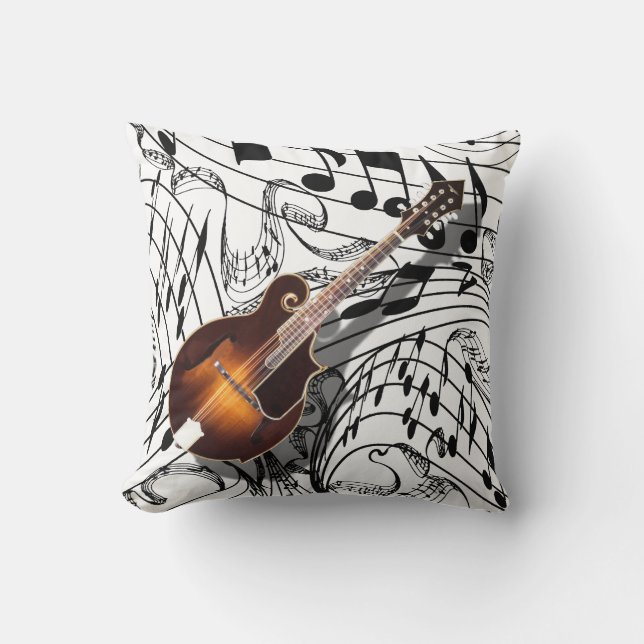 MANDOLIN-PILLOW THROW PILLOW (Front)