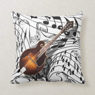 MANDOLIN-PILLOW THROW PILLOW