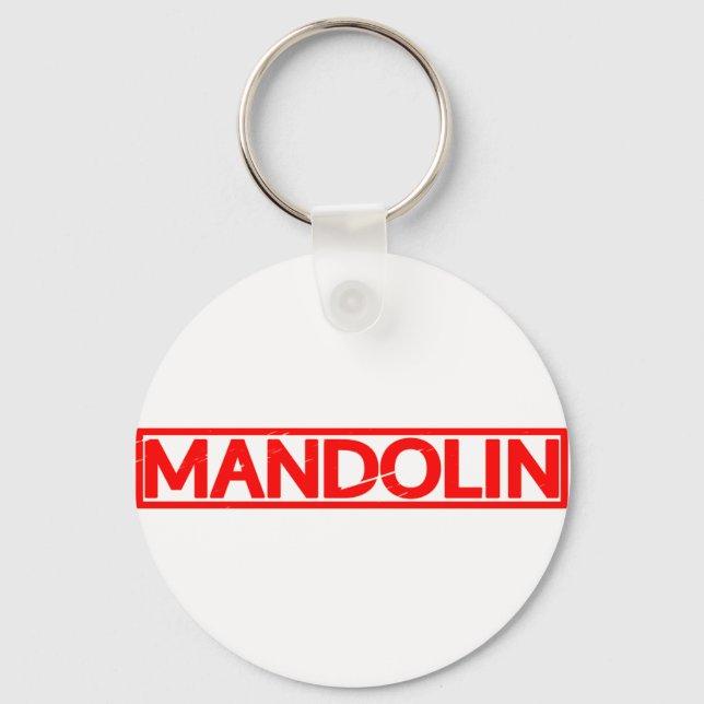 Mandolin Stamp Keychain (Front)