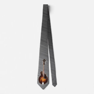 MANDOLIN -TIE-ON GREY SWIRL TIE